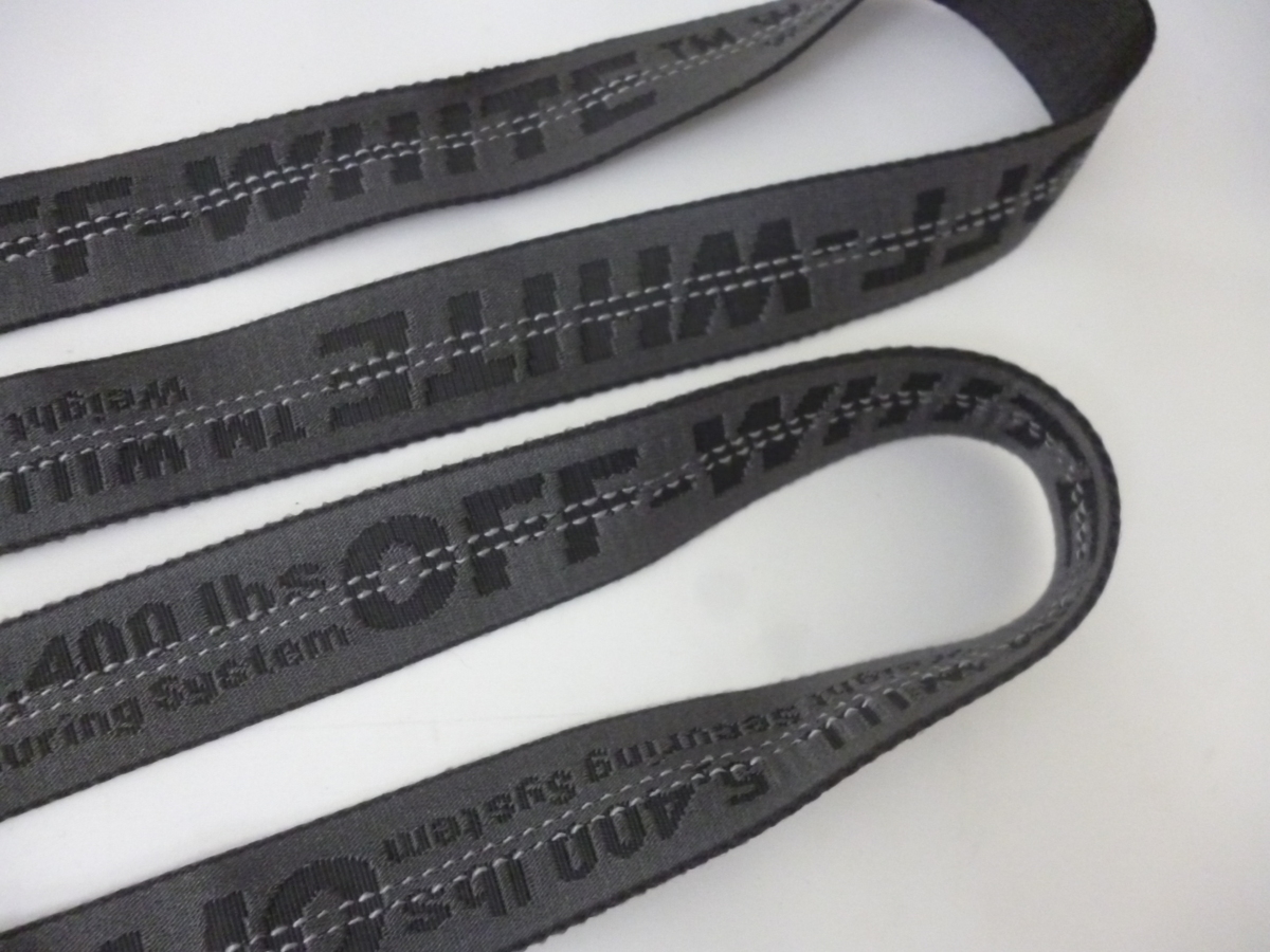 OFF-WHITE - OFF-WHITE オフホワイト DIAG BELT イエローベルト200cmの