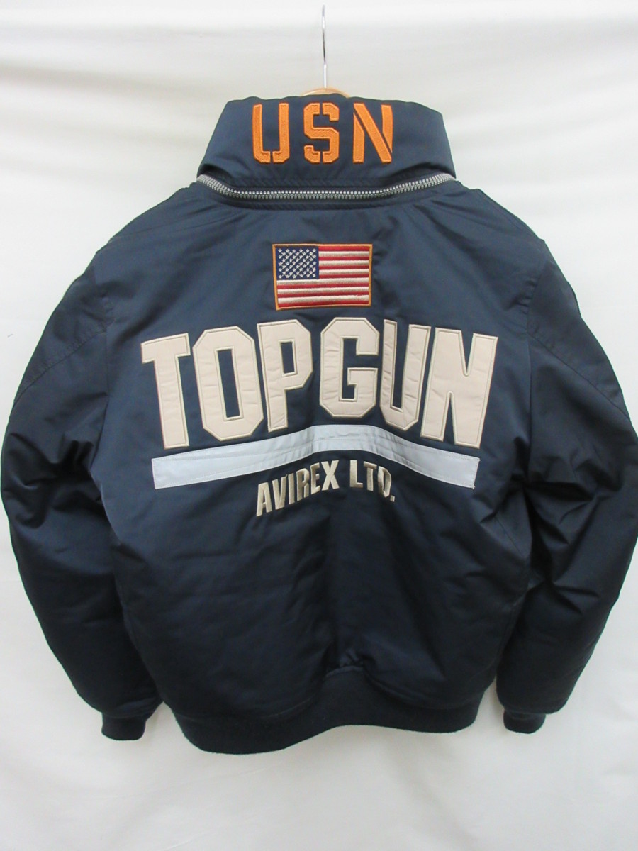 アヴィレックス] MA-1 EMBOSS TOPGUN/MA-1 エンボス トップ ガン/フライト ジャケット メンズ 783-2252025 -  メンズファッション