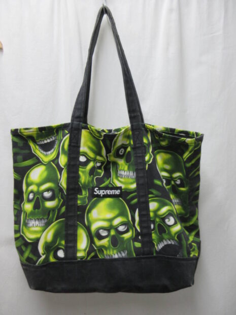 シュプリーム Supreme Skull Pile Denim Tote スカル トートバッグ