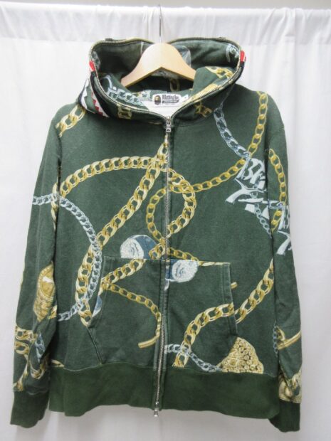 ア ベイシング エイプ　A BATHING APE　JEWELS SHARK FULL ZIP HOODIE