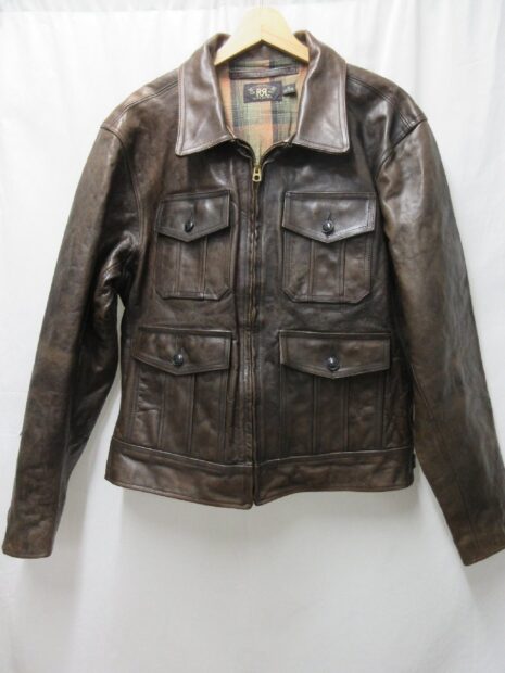 ダブルアールエル RRL FENTON LEATHER JACKET Ralph Lauren レザー ジャケット